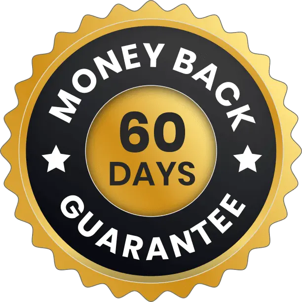 Gelatide 60 day money back guarantee badge