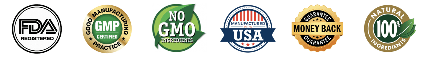 Gelatide trust badges Made in USA GMP certified non-GMO plant-based 60-day guarantee