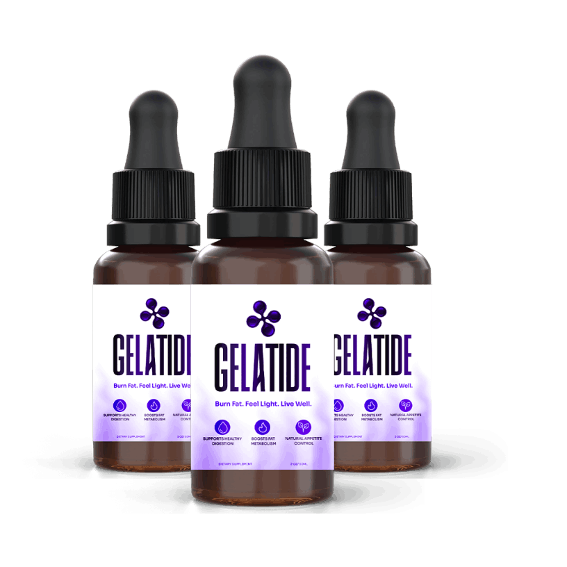 Gelatide 3 bottle 90 day supply most popular belly fat package with free US shipping