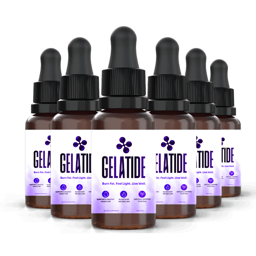 Gelatide 6 bottle 180 day supply best value belly fat package with free US shipping